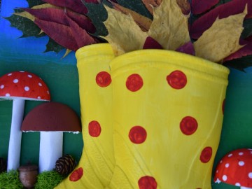 Franciszek Sołdon, „Jesienne kalosze”, Szkoła Podstawowa im. Marii Konopnickiej w Lipinach, 